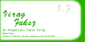 virag fuksz business card